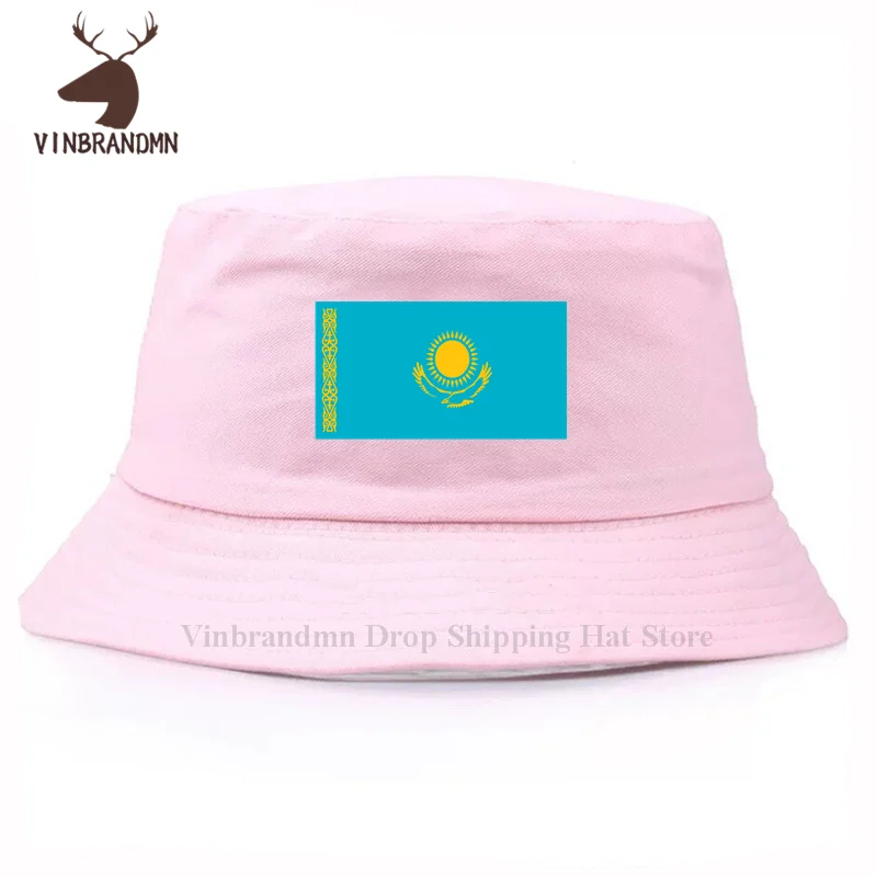 2022 nation 100% cotton baseball cap Kazakhstan men women bucket hat Kazakh gyms fishing hat country flag KZ Kazakhstani sun hat