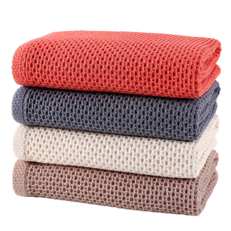 

Set of 1/4/6 Japanese Style Waffle Weave Dish Towel Kitchen Towel Hand Dish Rags Great for Household Cooking Cleaning Kerchief
