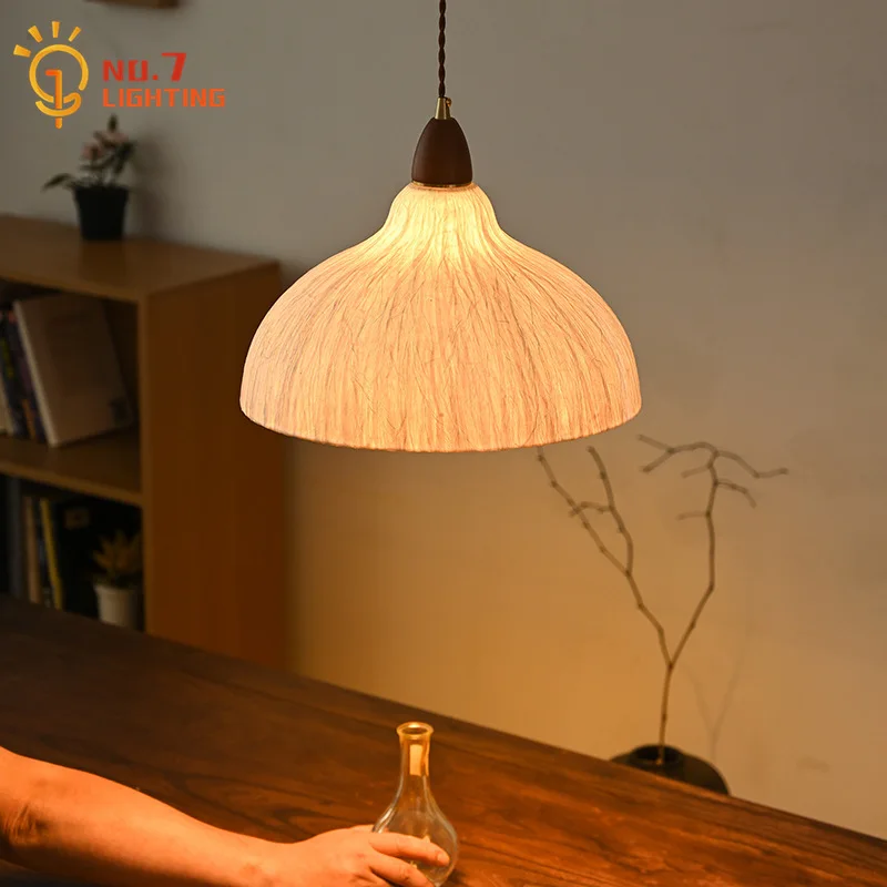 

Wabi-sabi Handmade Rice Papaer Zen Art Decorative Pendant Lights LED E27 Retro Living/Tea Room Study Aisle Bedroom Restaurant