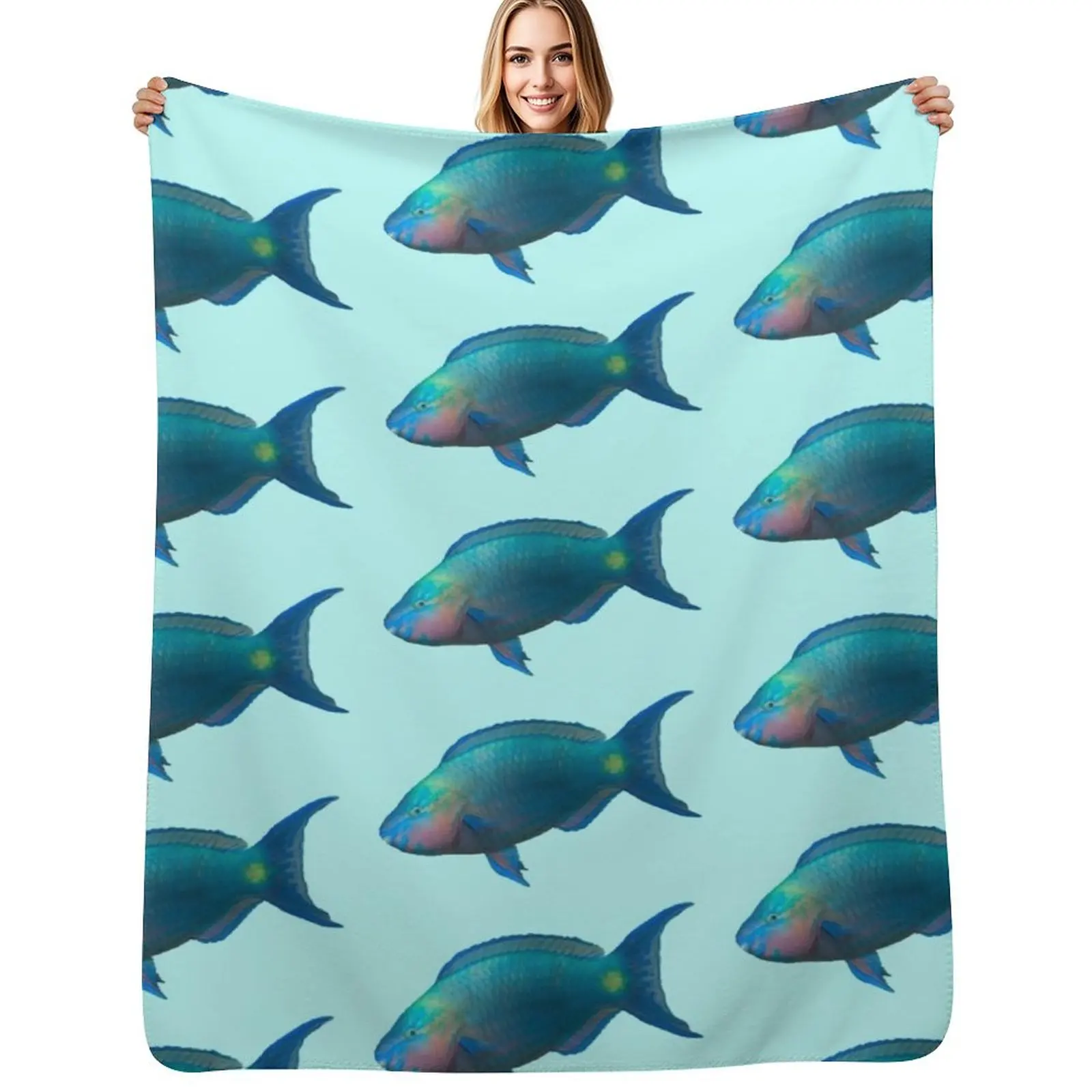 Thrive - Palenose Parrotfish Couverture douce et chaude, cadeau pour hommes, femmes et adultes