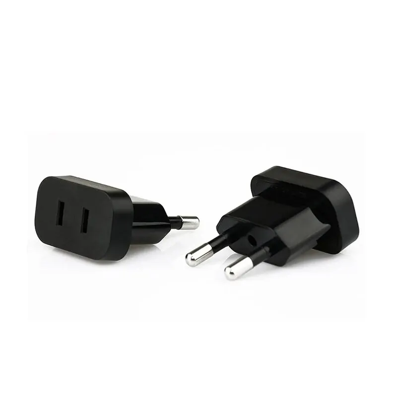 1 PC 4.0mm/4.8mm Power Plug Adapter, US to EU Europe Travel Power Plug Converter, Outlet Adapter