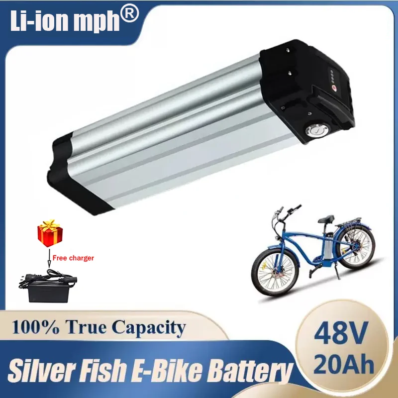 

Silverfish Folding Battery Pack 36V 48V 10AH/15AH/20AH/30AH 18650 Lithium Battery For JINGHMA R8 Pro PXWC05 YY26 Fafrees