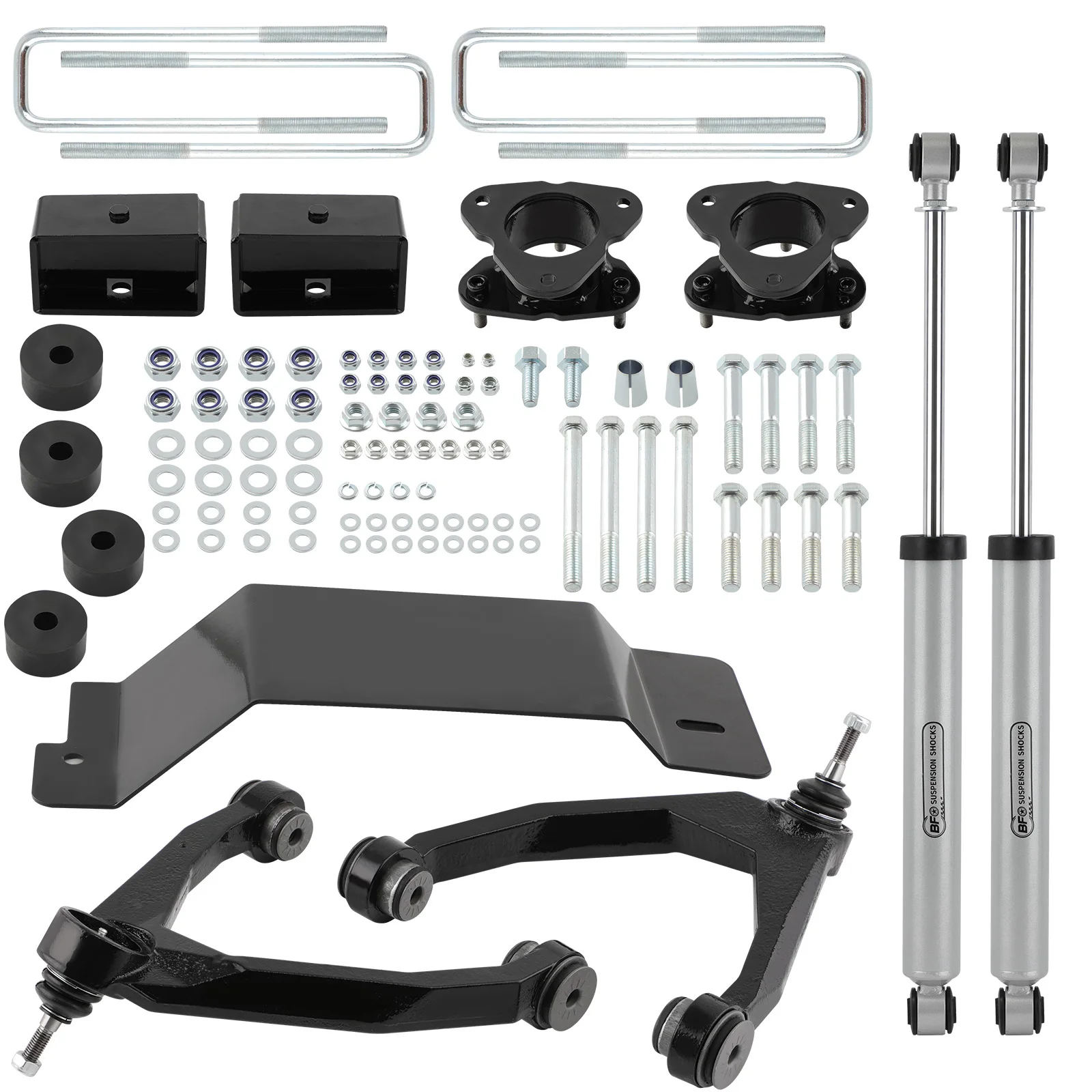 3.5 inch Lift Kit w/ Upper Control Arms For Chevy Silverado 1500 4WD 2007-2016