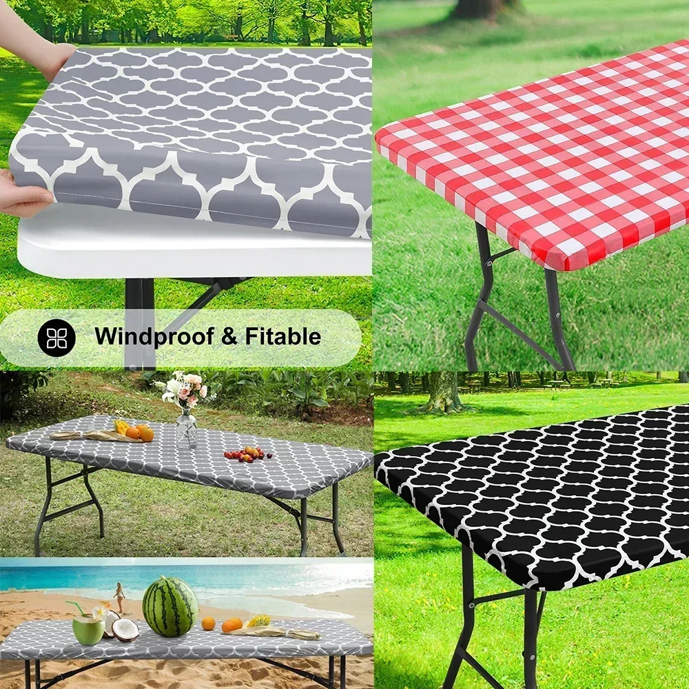 Rectangle Table Cloth  Plaid Wind Waterproof And Oil Proof Home Living Room Nordic Coffee Placemat Washable Anti Fouli No Wash