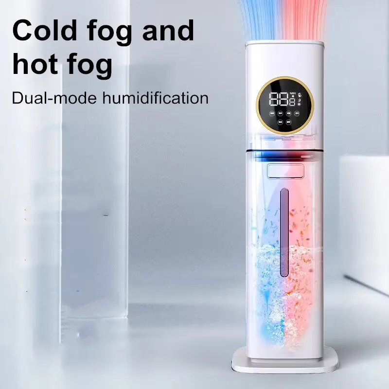 مرطب الضباب الساخن لغرفة النوم المنزلية ، النساء الحوامل والرضع لديهم كمية كبيرة من الضباب والرذاذ ، مرطب داخلي مثبت على الأرض