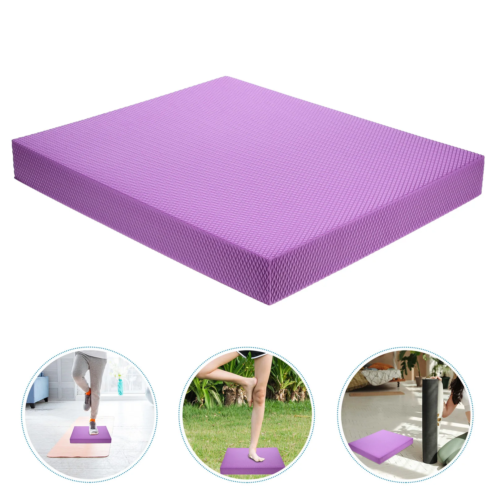 

Balance Disc Tpe Material Non-Slip Surface For Core Stability Training Yoga Exercise Home Gym Fitness Purple