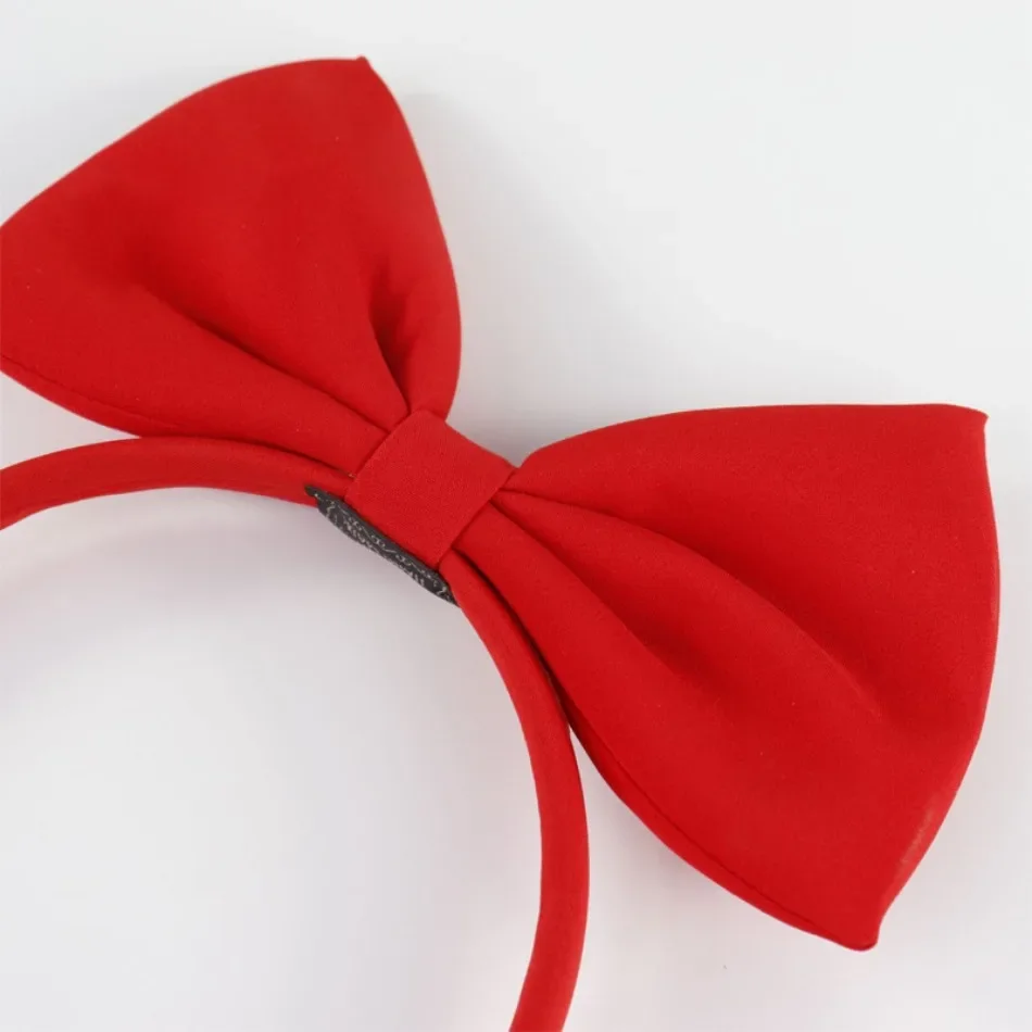 Cute Girls Red Big Bow Headband Snow White Cosplay Props Headwear for Kids Head Hoop Pirncess Headband Hair Aceessories