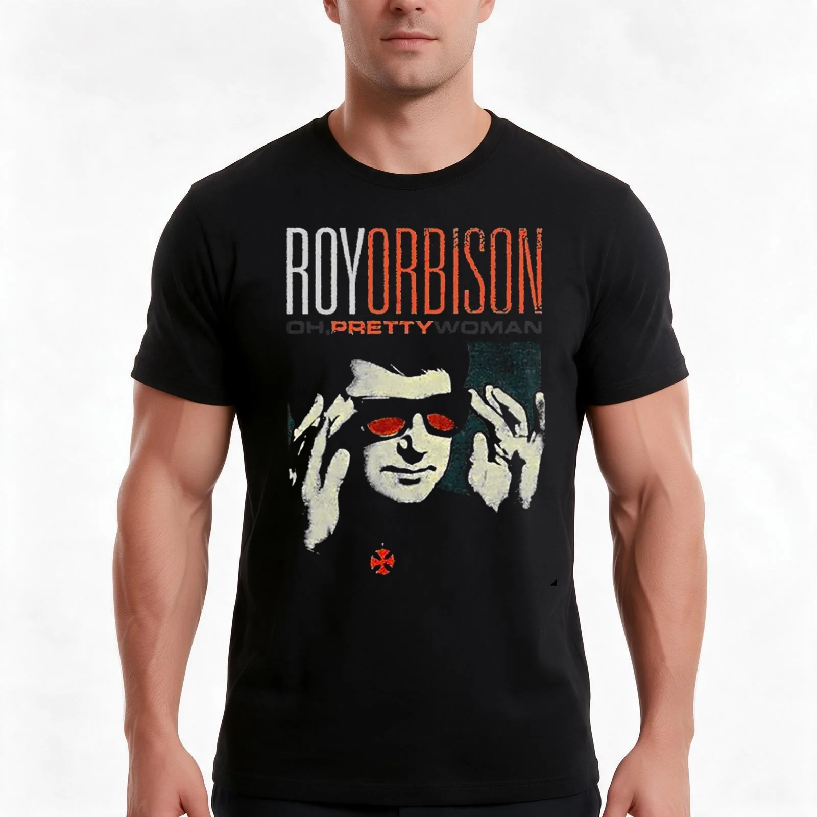 Roy Orbison T Shirt Pretty Woman Logo Vintage Retroauto T-Shirt Summer Casual Cotton Tee, Unisex Men Women