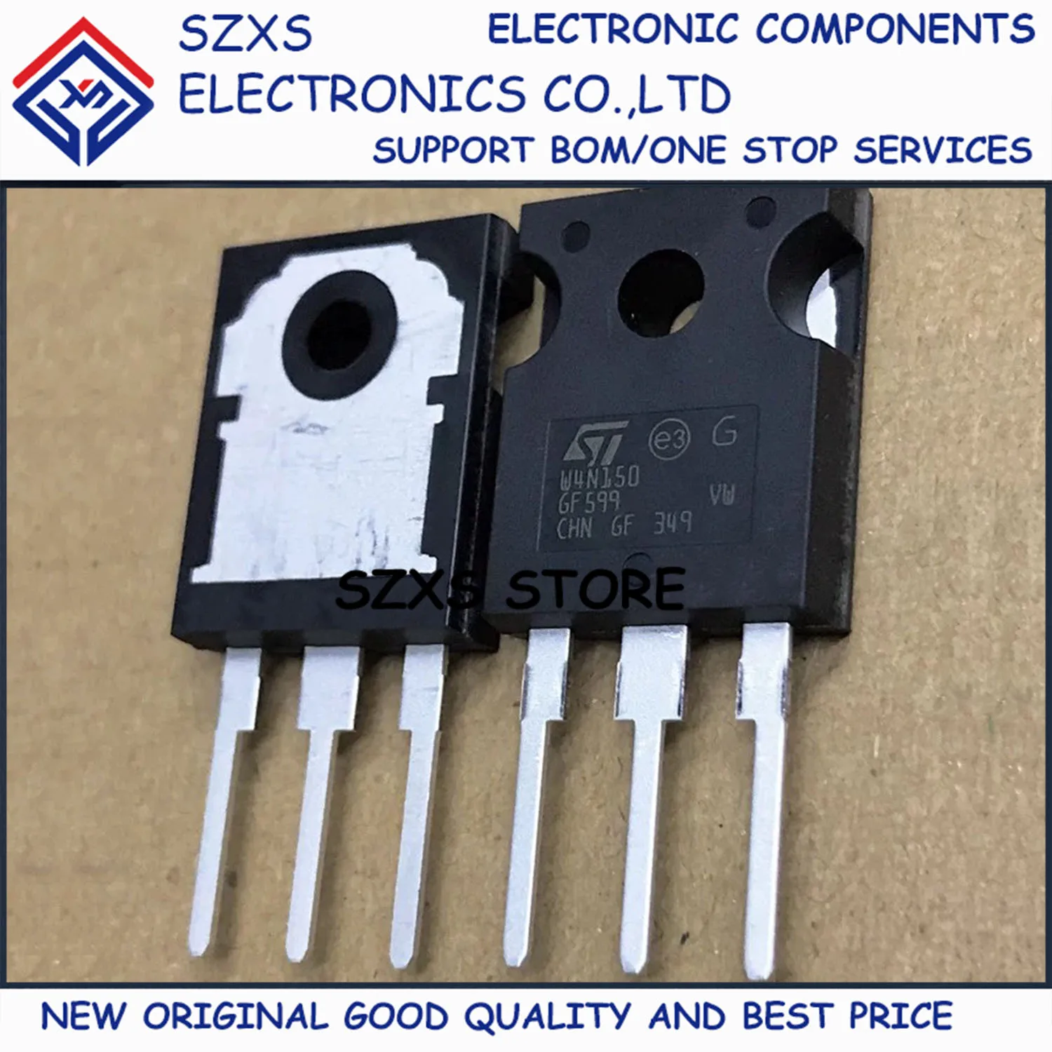 

New Original 10Pcs STW4N150 W4N150 TO-247 1500V 4A MOSFET Field Effect Transistor In Stock Electronic Components Good Quality