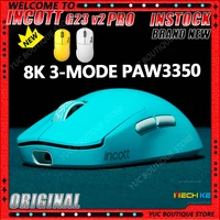 Nuevo ratón para juegos INCOTT G23 V2 PRO/Se PAW3395 47g 3 modos ligero inalámbrico 8000Hz tasa de orolling ratones de juego de latencia Ultra baja