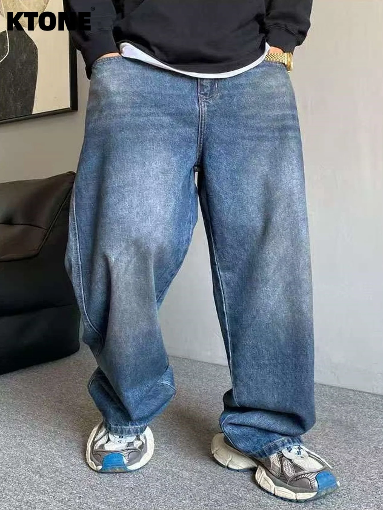 

Джинсы унисекс синие свободного кроя в стиле хип-хоп Y2K Drip. Аксессуары и ремни в комплект не входят.