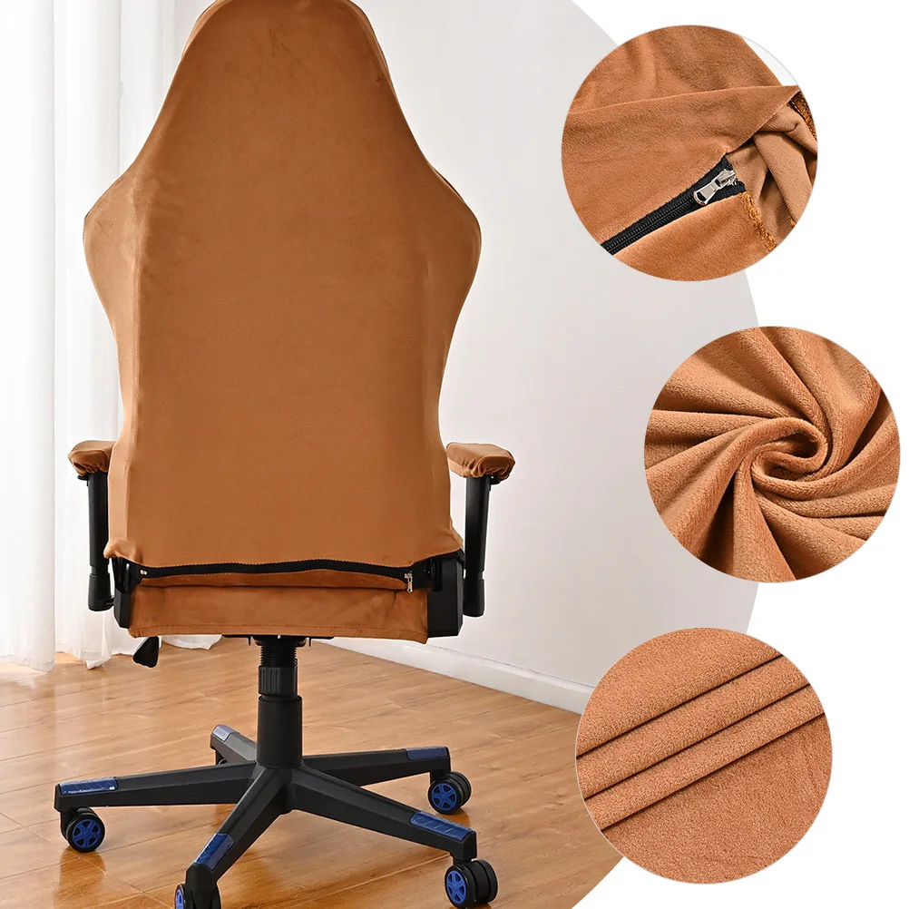 

1Set Gaming Chair Cover Redecorate and Protect Old Chairs Elastic Stretchable Office Computer Chair Slipcover for Armrest Swivel
