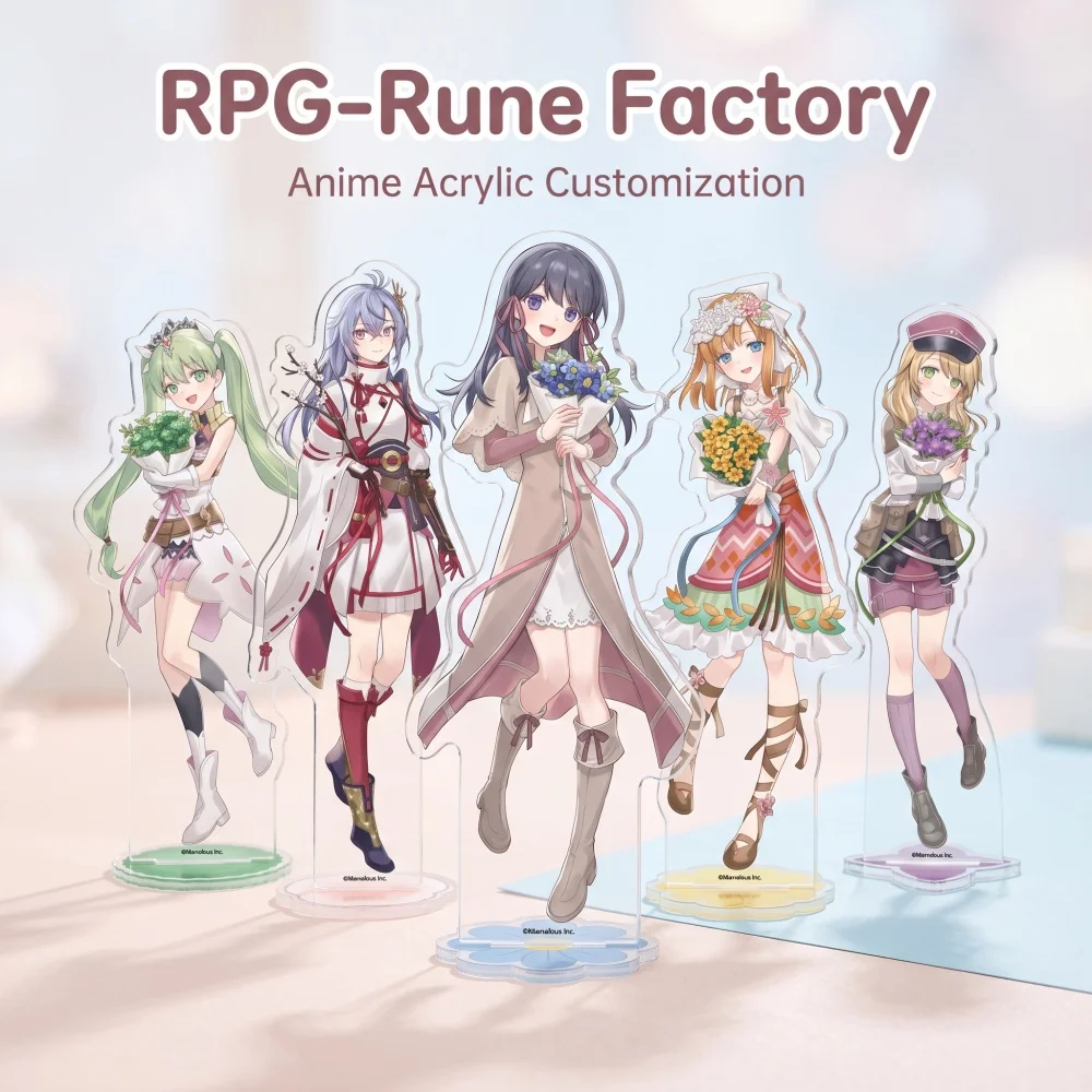 Hot Game Rune Factory Acrylic Keychain Stand Leon Dylas Raven 2026 New Custom Pattern