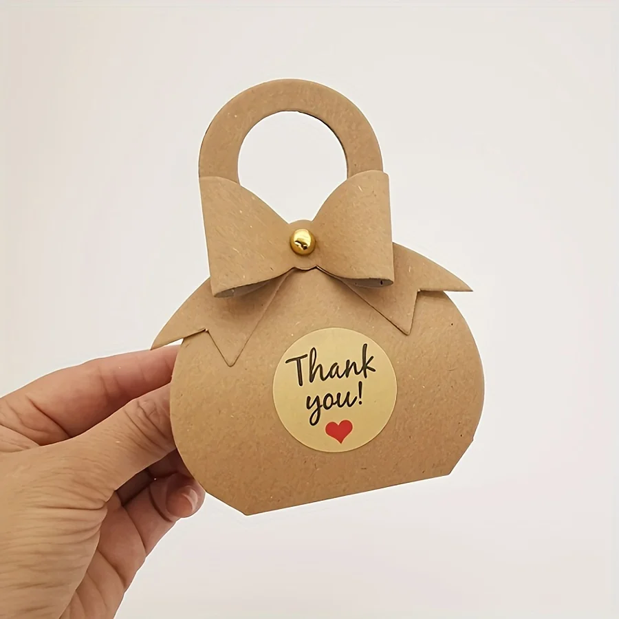 50pcs/set, Kraft Paper Candy Bag, Wedding Drawstring Candy Bag, Gift Packaging Jewelry Bag Wedding Gift Christmas Party Gift Sup