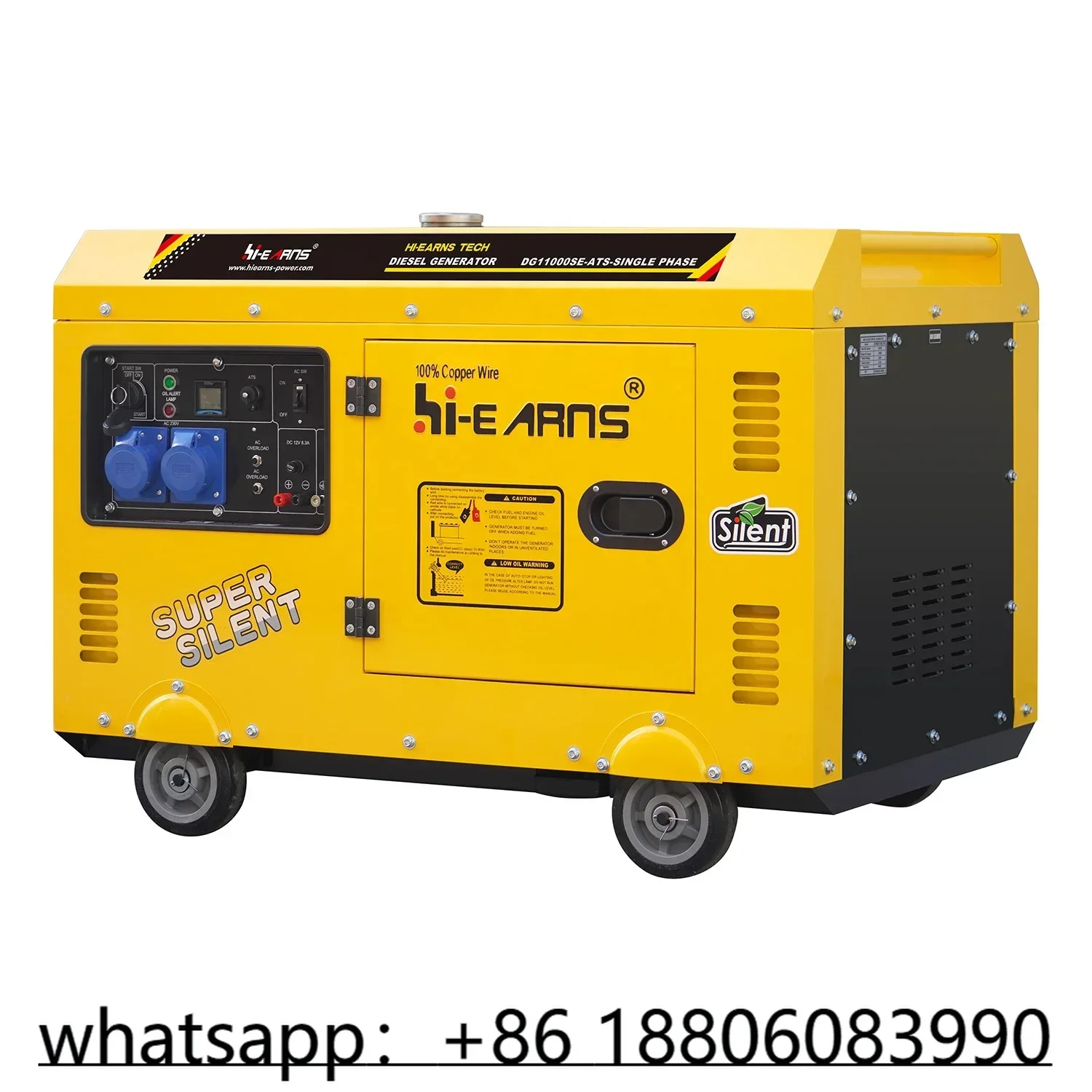 china hot product 10kva air cooled  generator with ATS