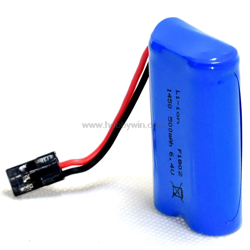 Bateria LiFe para Carro Buggy Modelo RC, 2S, 6.4V, 500mAh, 3.2Wh, Lancha de Corrida de Caminhão