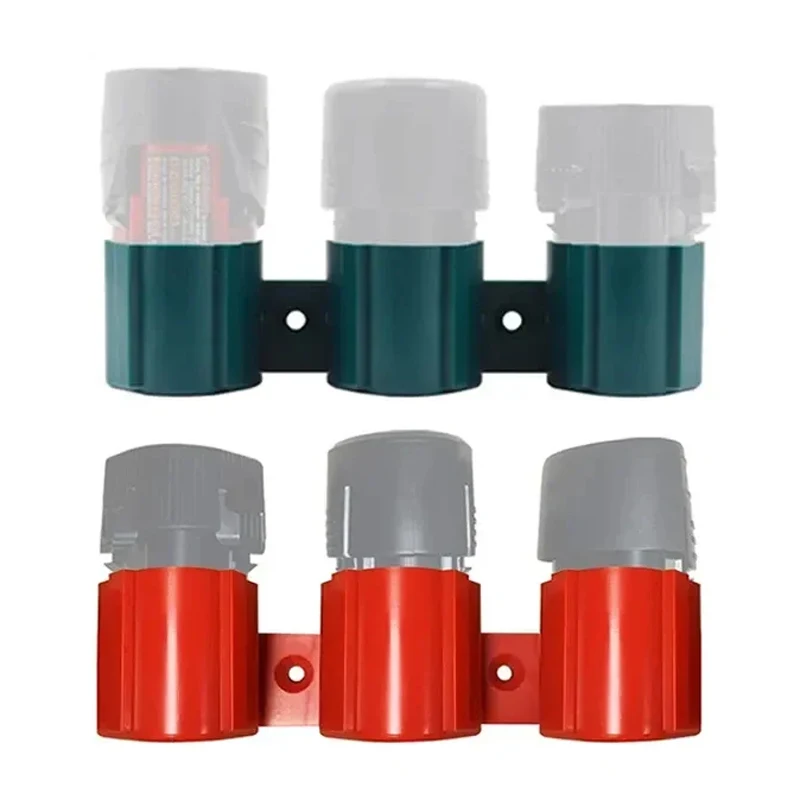 Imagem -02 - Suporte Montado na Parede da Bateria Suporte Armazenamento Racks em Makita Milwaukee Bosch 10.8v 12v
