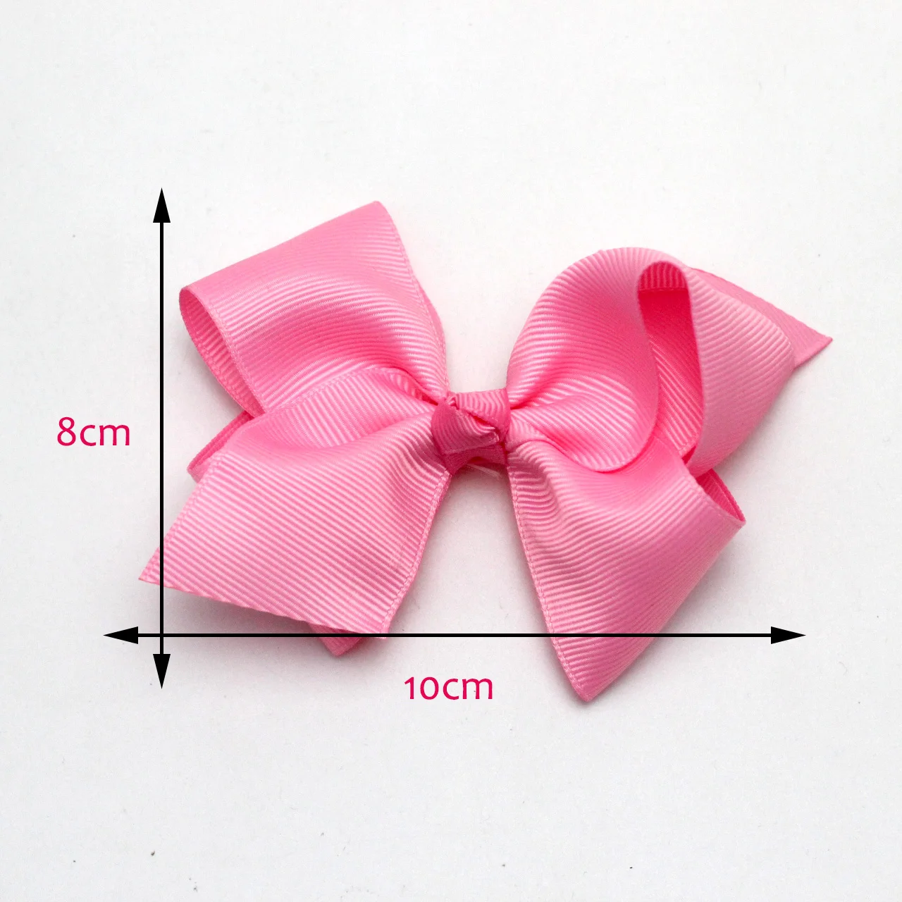 Cabelo Ribbon Bow para meninas, Acessórios para cabelo, Baby Headwear, Clipe de cabelo, Fita Bowknot Clip, Grosgrain Hairbow, Kids Hairpin, 10 pcs