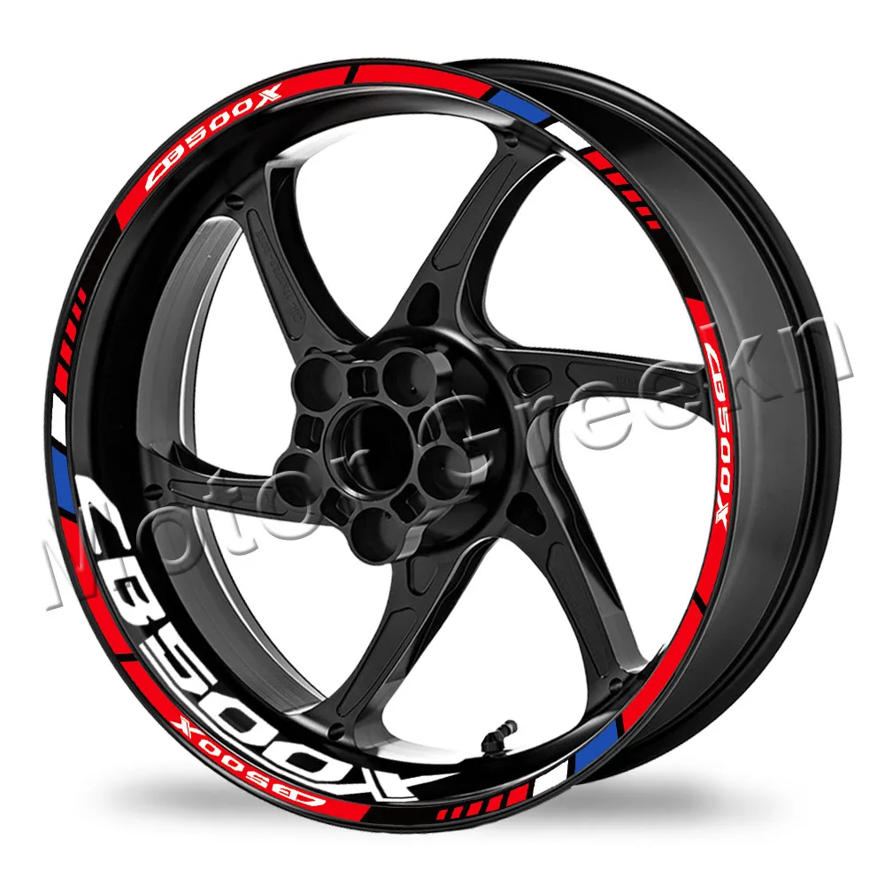 For CB500X cb500x Reflective Motorcycle Wheel Rim Sticker Decal Stripe Tape Accessories Waterproof 6