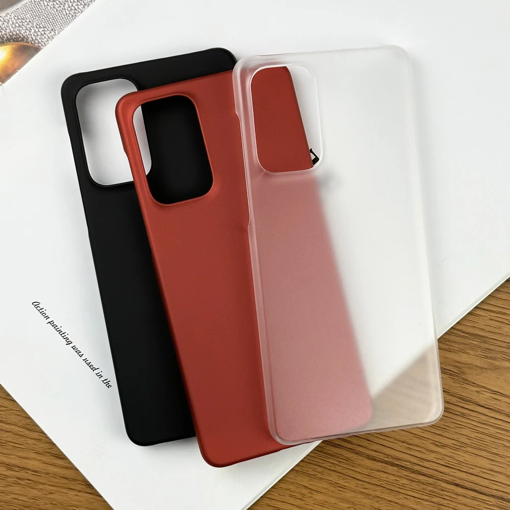 Simple Ultra-thin Matte Hard Phone Case For Samsung Galaxy A73 A54 5G Anti-fingerprint PC Back Case Cover