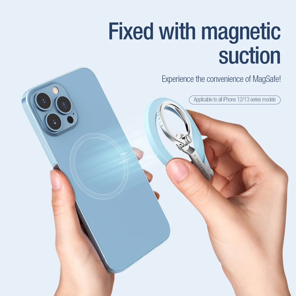 NILLKIN Magnetic Ring Holder For iPhone 14 Pro Max Wireless Car Charger Pad Ring Magnetic Sticker For iPhone 13 Pro Max 12ProMax