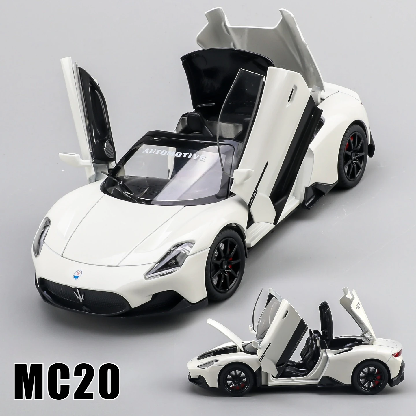 

1:24 Maserati MC20 Supercar, имитация литья под давлением автомобиля, модель из металлического сплава, украшение автомобиля, коллекция подарков