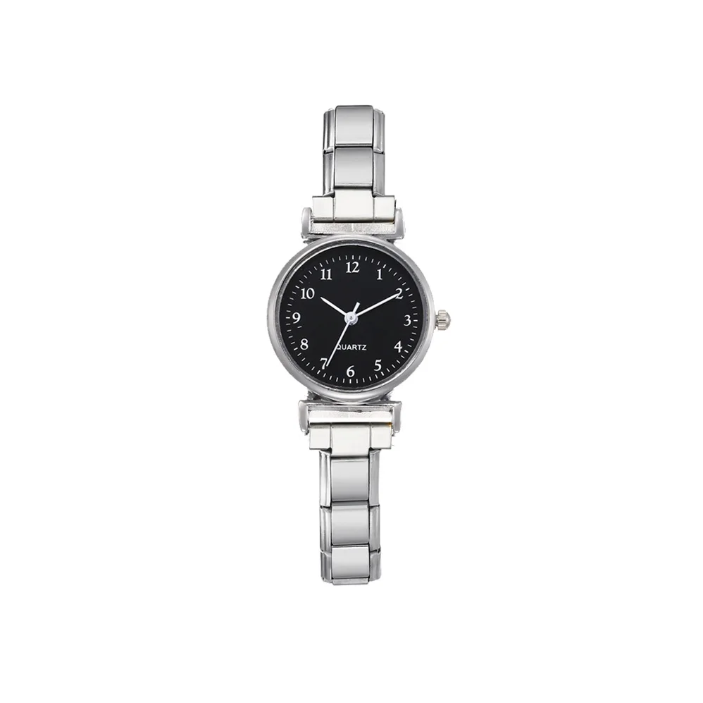 

2025 модные круглые повседневные часы с индивидуальным именем, черные, белые, женские и мужские часы из нержавеющей стали, ширина 9 мм, подарок на день рождения, День святого Валентина