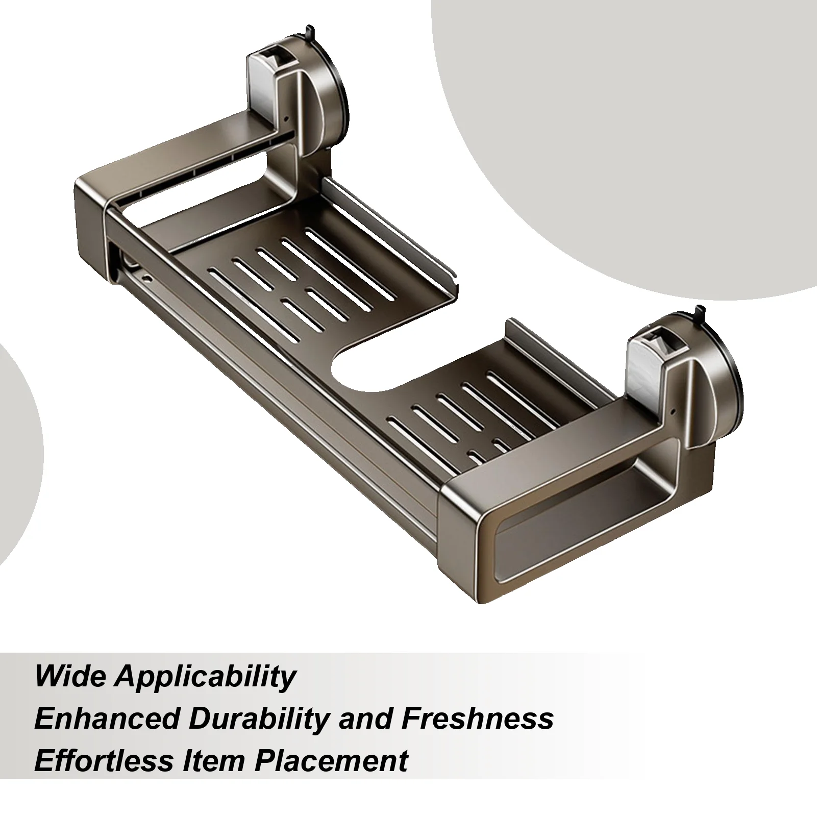 

Bathroom Shower Organizer Corner Suction Cup Hanger Shower Holder Organizer For Women Adult Family Friends Toiletries Gel