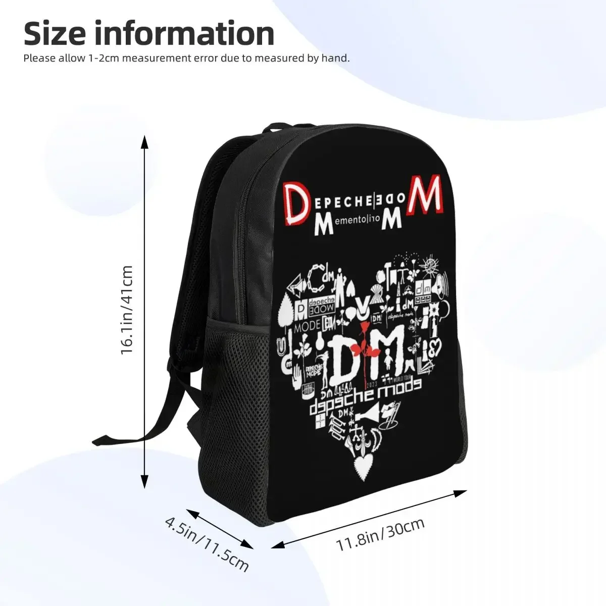 Custom Depeche Cool Mode Electronic Rock Laptop Backpack Men Women Casual Bookbag for School College Student Bags