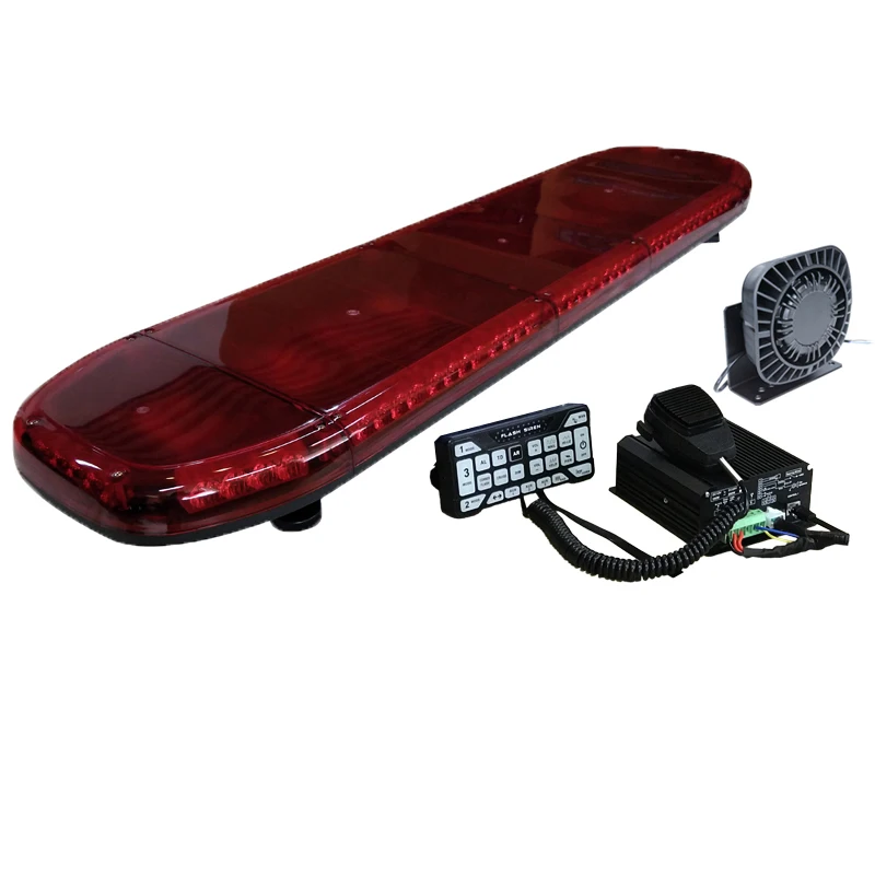 

127 cm Integrated Full Size Lightbar With CJB711DK 100 W Siren Controller and Speaker