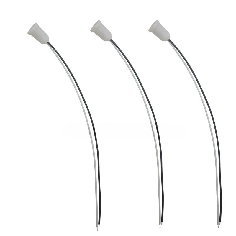 10pcs E12 with Wire Lamp Holder E12 Socket