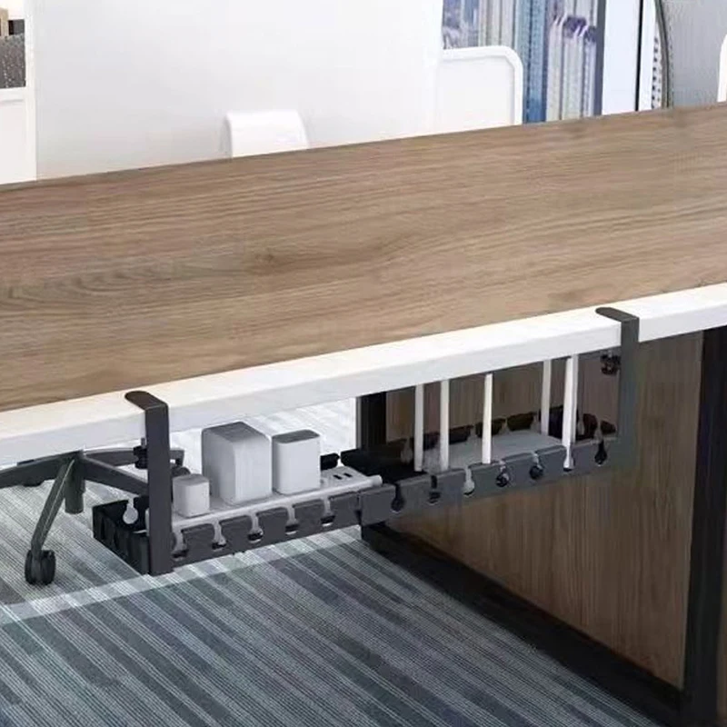 Under Table Cable Organizer No Punching Socket Router Wire Storage Rack Adjustable Cable Management Holder Home Office Supplies view 5