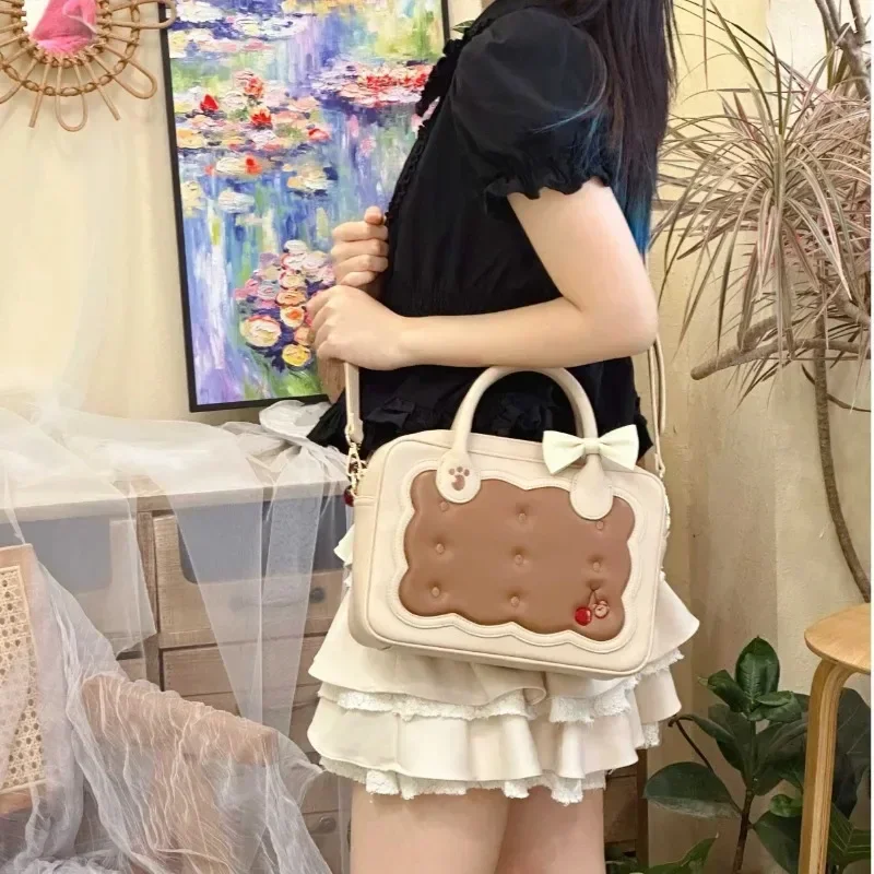 Ita Bag Japanese Cute Display Shoulder Bags for Women Winter Kawaii Bow Hand Bag Transparent Girls Crossbody Bag Bolsas Сумка