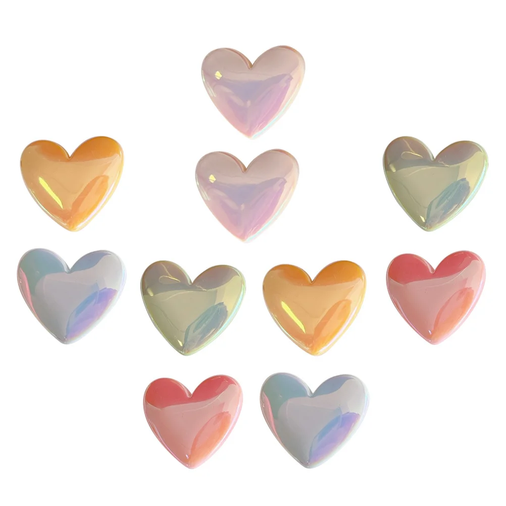 10 قطعة دبابيس الشعر على شكل قلب مقاطع الشعر للفتيات المشابك الانفجارات تحديد إكسسوارات الشعر غطاء الرأس الزخرفية للسفر الحفلات