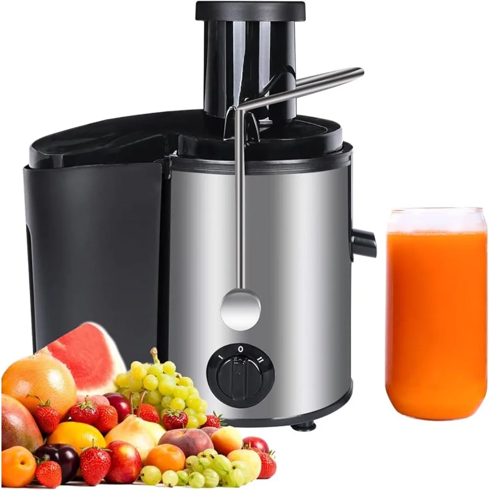 Juicer, 800W Centrifugal Juicer Extractor with Extra Large 3" Feed Chute & Cleaning Brush, 2 Speeds, Easy to Clean