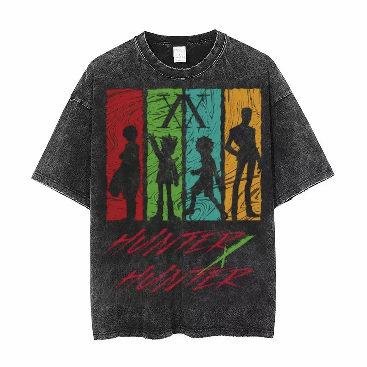 Summer Top Hip-hop Oversize Water Restoring Ancient Ways Do Old Anime Short Sleeve T-shirt Hunter X Hunter