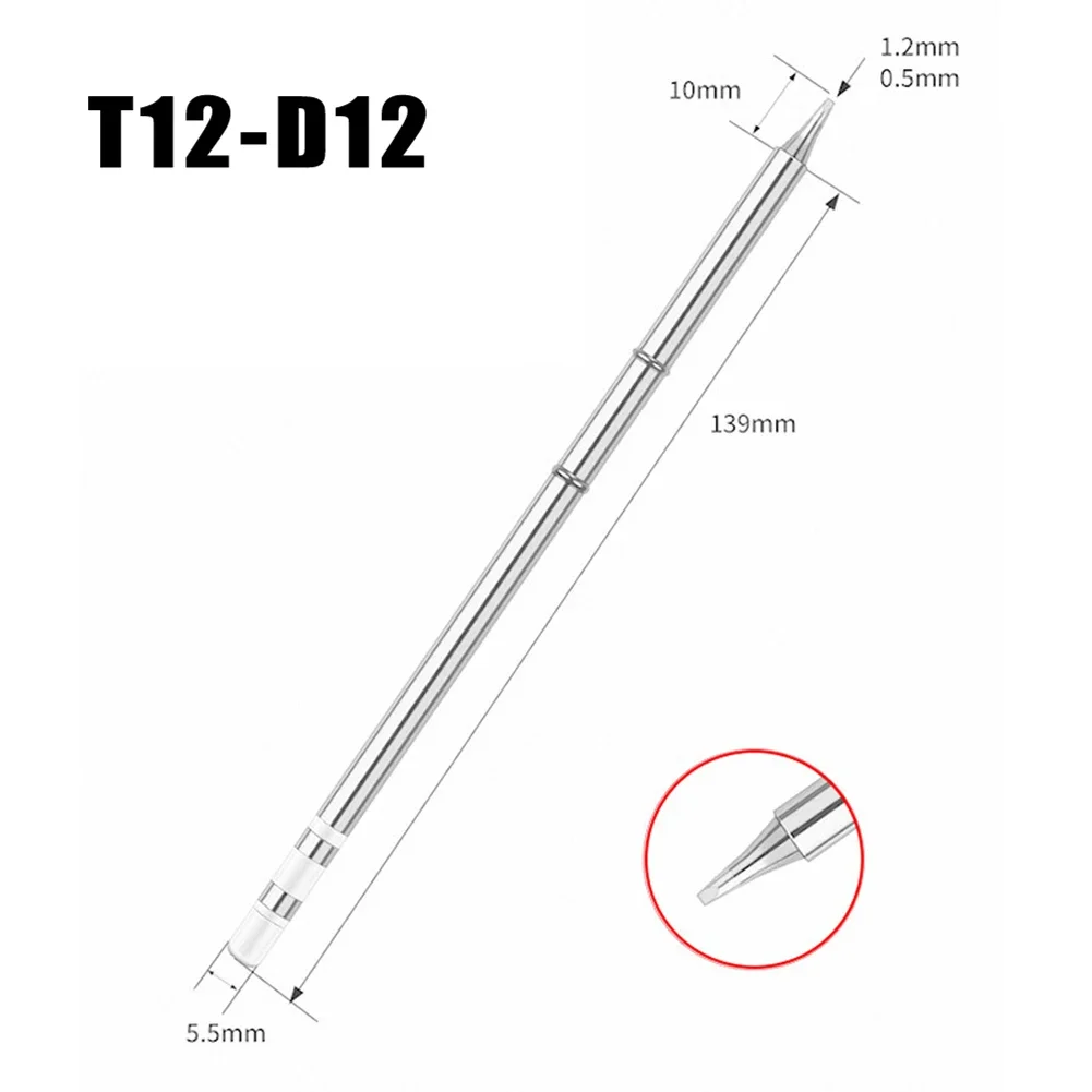 

Экологически чистые сменные аксессуары для ручного инструмента, жало для паяльника, длина 139 мм, серия D, металлический материал, серебристый цвет