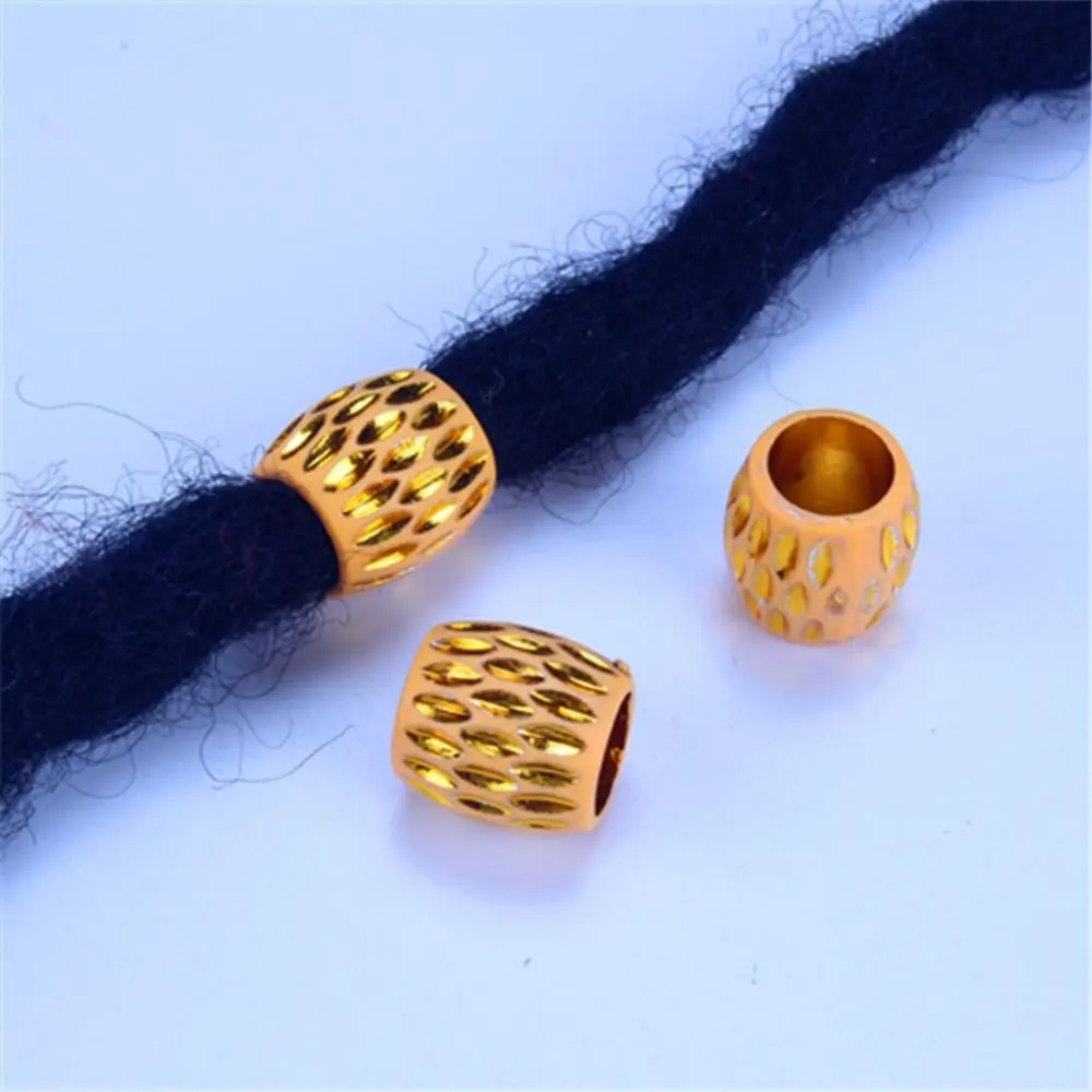 

30 шт./компл. DIY пластиковые бусины с большим отверстием, разноцветные подвески, дреды, свободные бусины, хип-хоп, винтажные трубки для косичек для волос, вечерние