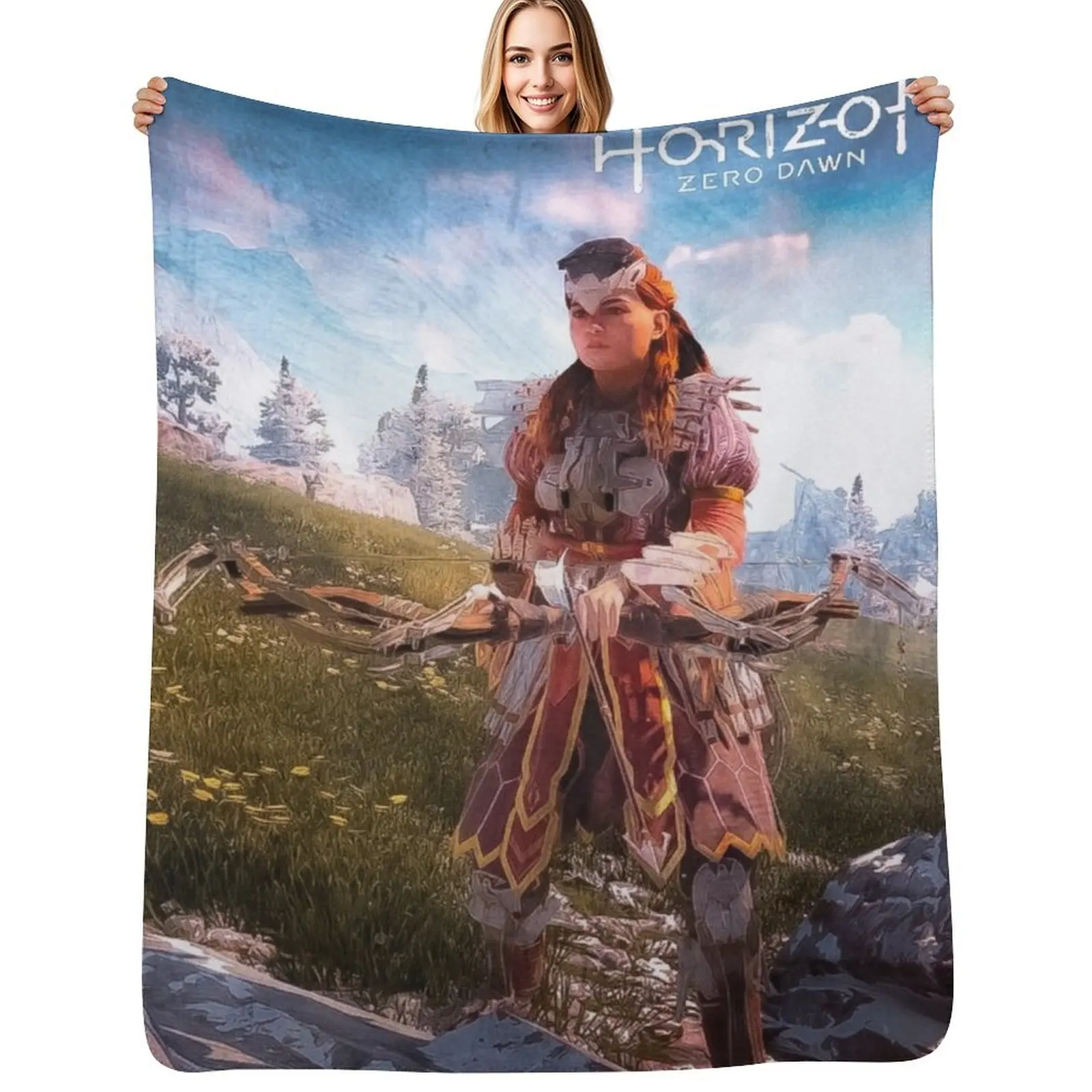 

Horizon Zero Dawn Throw Blanket Soft Plaid Thins for sofa christmas gifts Blankets