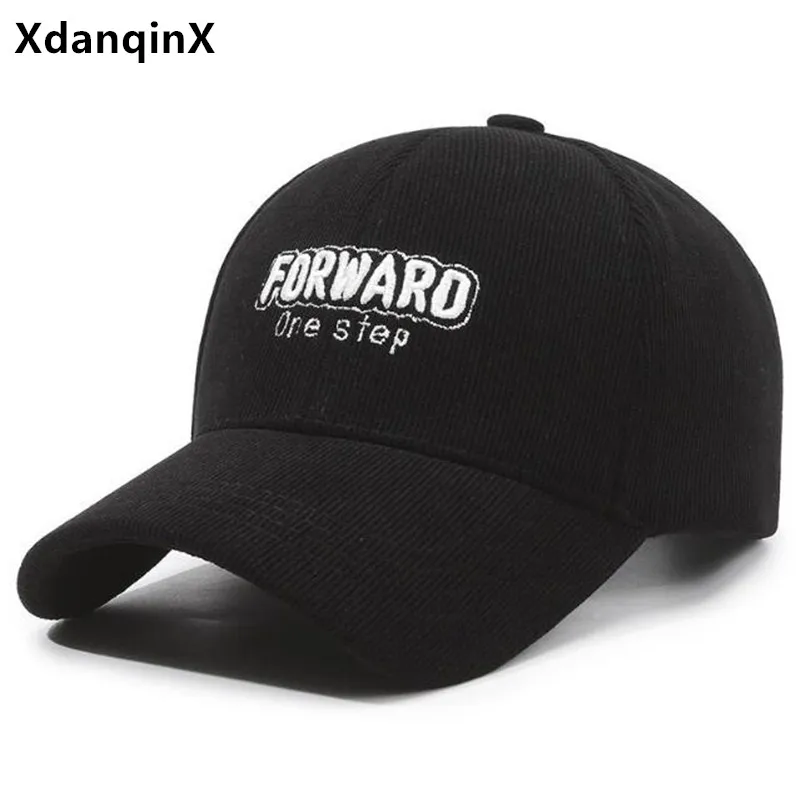 

Autumn Winter New Women's Hats Corduroy Warm Baseball Cap Letter Embroidery Party Hat Golf Sports Caps For Men Snapback Cap