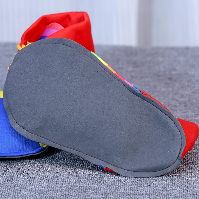 Children's Joker Shoes - Polka Dot Color blocked Joker Shoes, Halloween Party Shoes, Circus Props, Party Carnival Rainbow Shoes