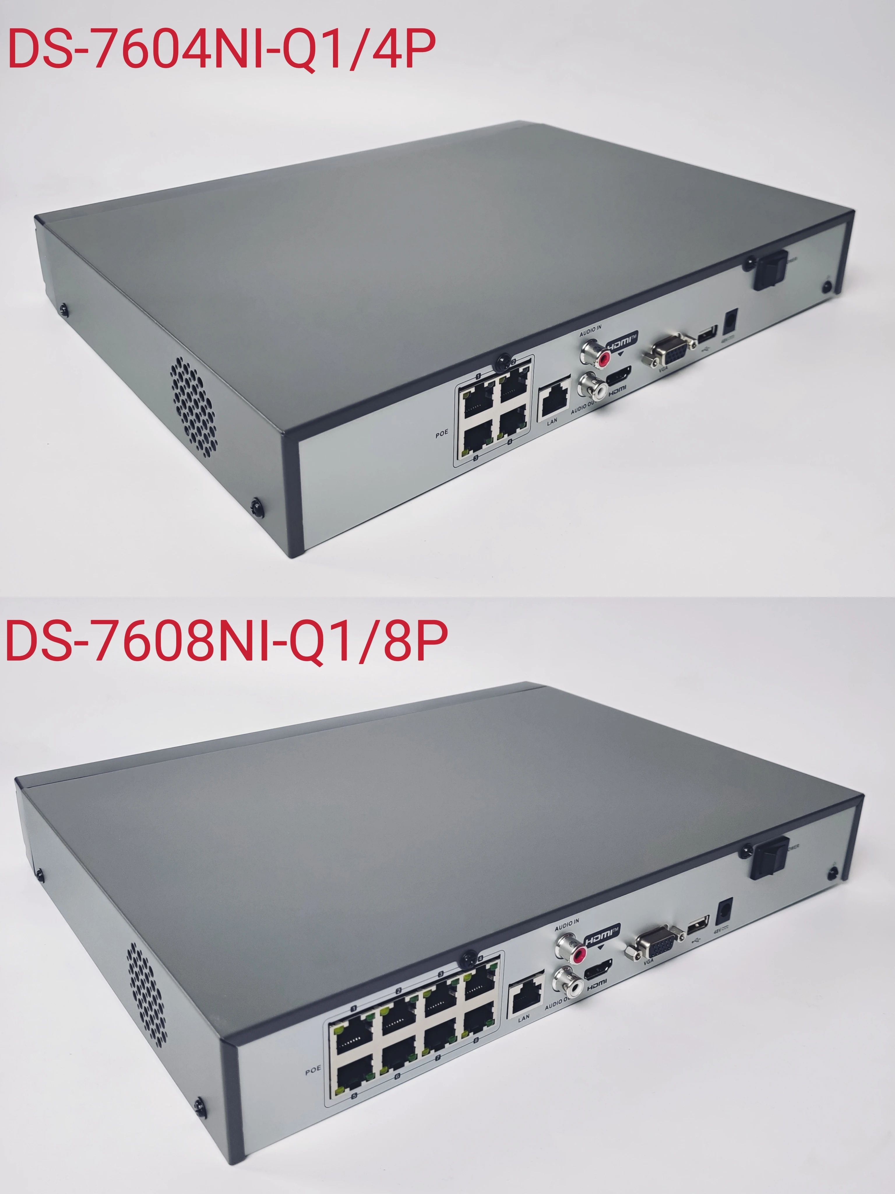 Original Hikvision DS-7604NI-Q1/4P DS-7608NI-Q1/8P 4/8 Ch Network Video Recorder 1U 1 SATA PoE 4K NVR Interface