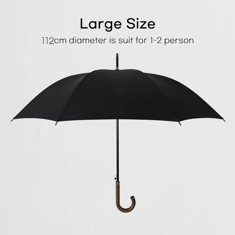 Parachase Wooden Luxury Umbrella Corporation Semi Automatic Umbrella Men Windproof Big Golf Umbrella Outdoor Free Shiping