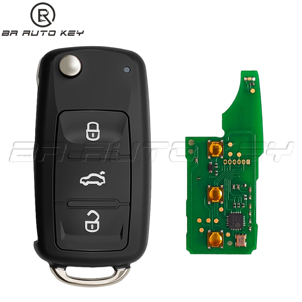 

Remote Key for VW VOLKS WAGEN Beetle/Caddy/Eos/Golf/Jetta/Polo/Scirocco/Tiguan/Touran/ 2010-2015 5K0837202AD 753 AB 434MHZ ID48
