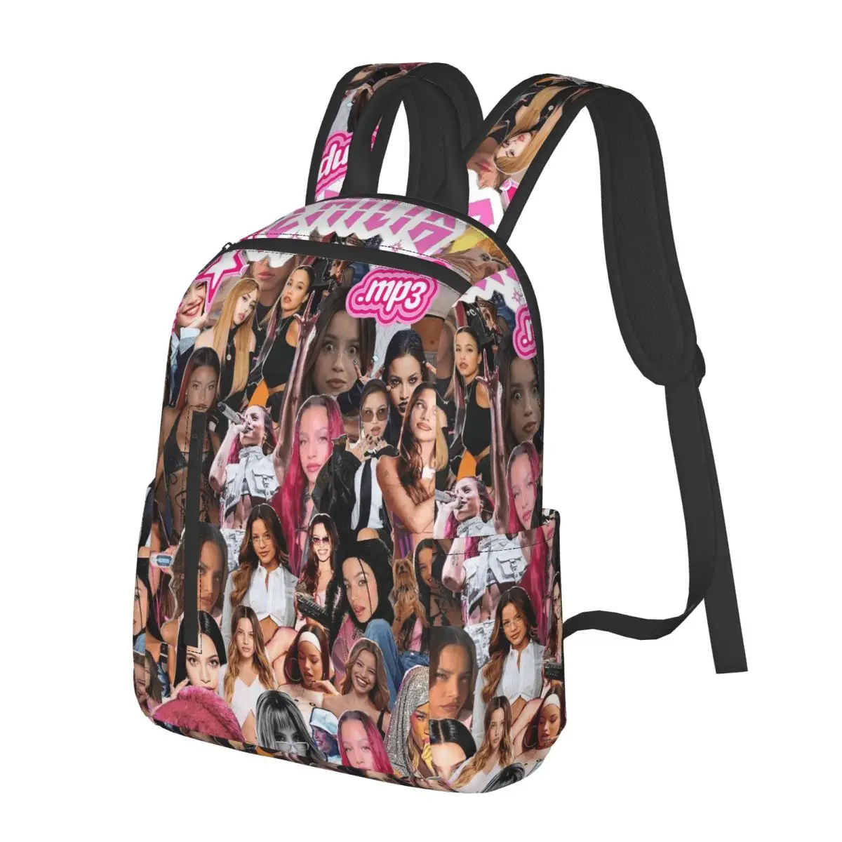 

MP3 Emilia Mernes Student Backpack School Bag Hiking Travel Daypack for Men Women Fashion Bookbag Shoulder Bags