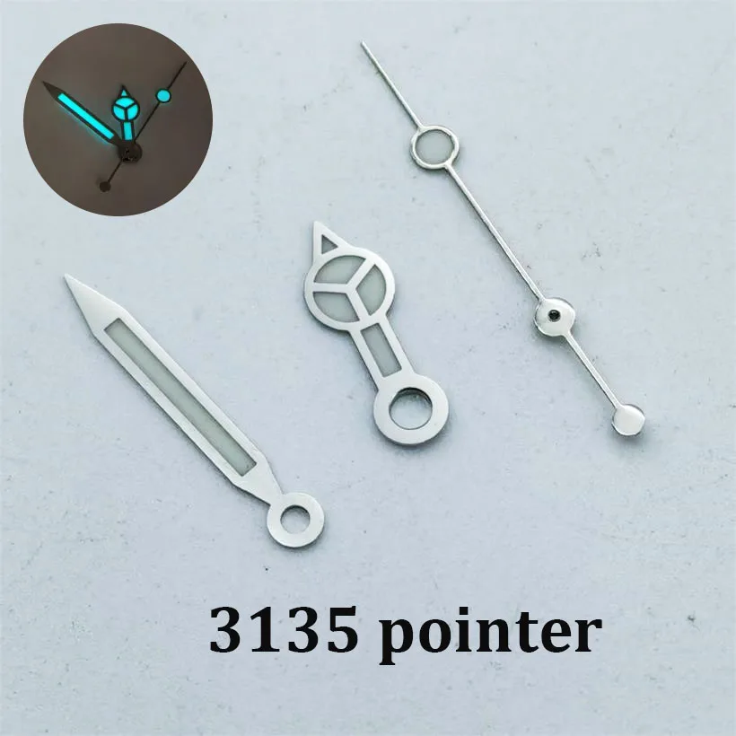 

Watch Movement Hands Suitable For 3135 Movement Hour Minute Second Three Needle Luminous Watch Pointer Watch Accessories