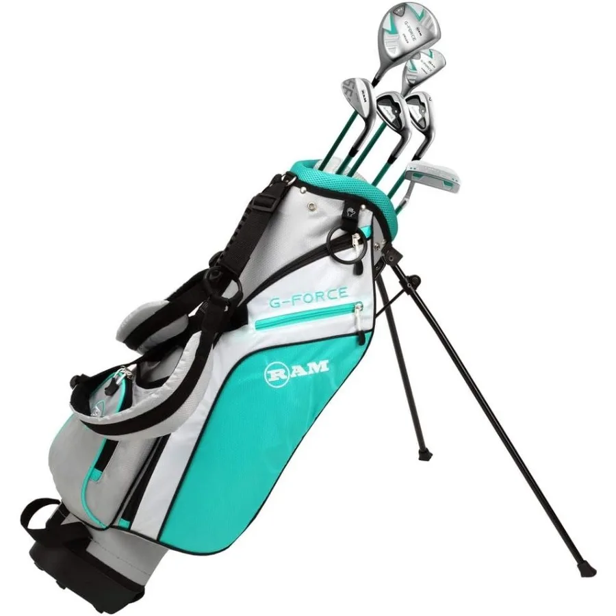 

Golf Junior G-Force Girls Golf Clubs Set with Bag - Lefty Designed for Young Female Players Aged 6-12 Ideal for Beginners Learn