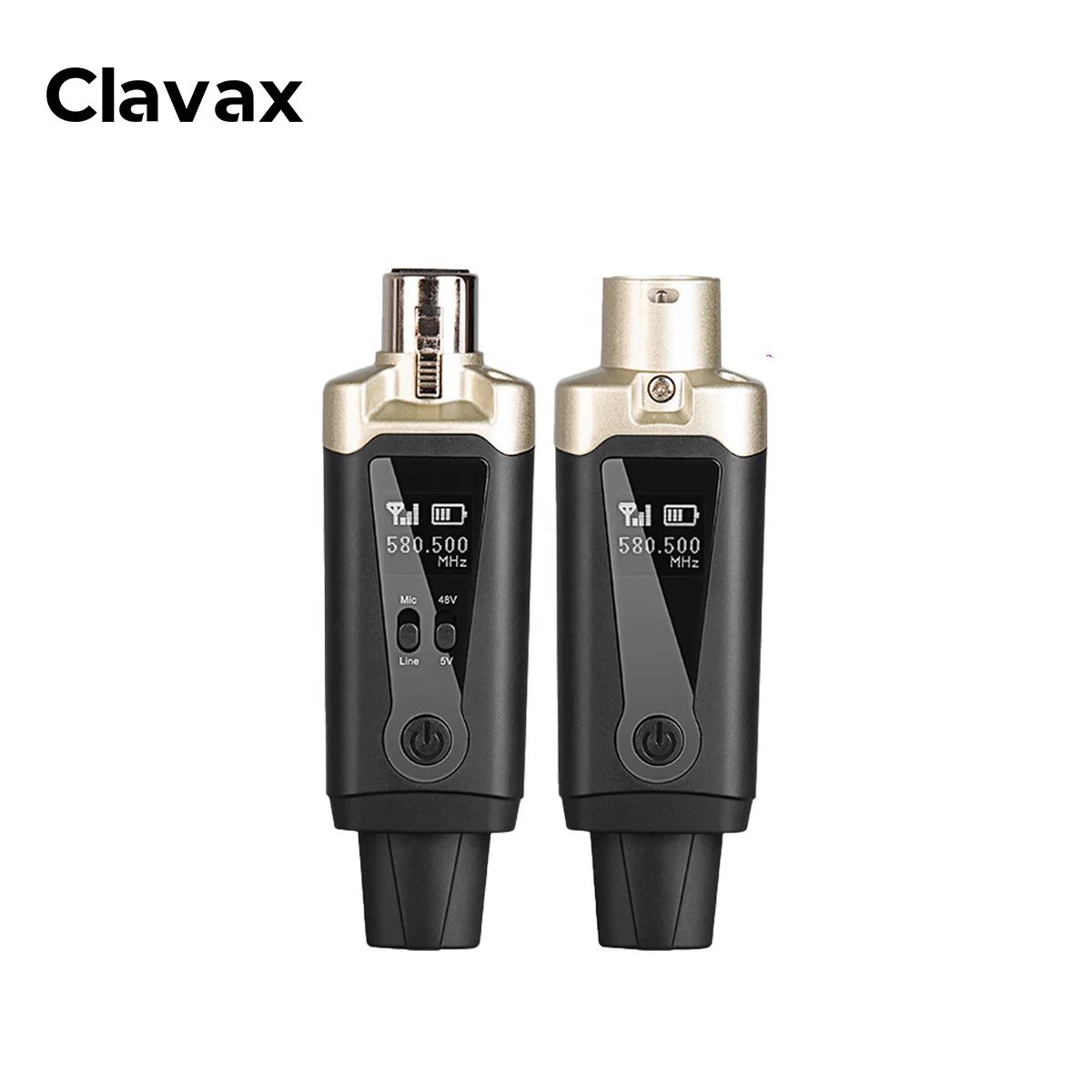 Clavax CLWA-MA15 Sistema inalámbrico UHF Transmisor y receptor XLR para micrófono de condensador dinámico Mezclador de audio Sistema PA