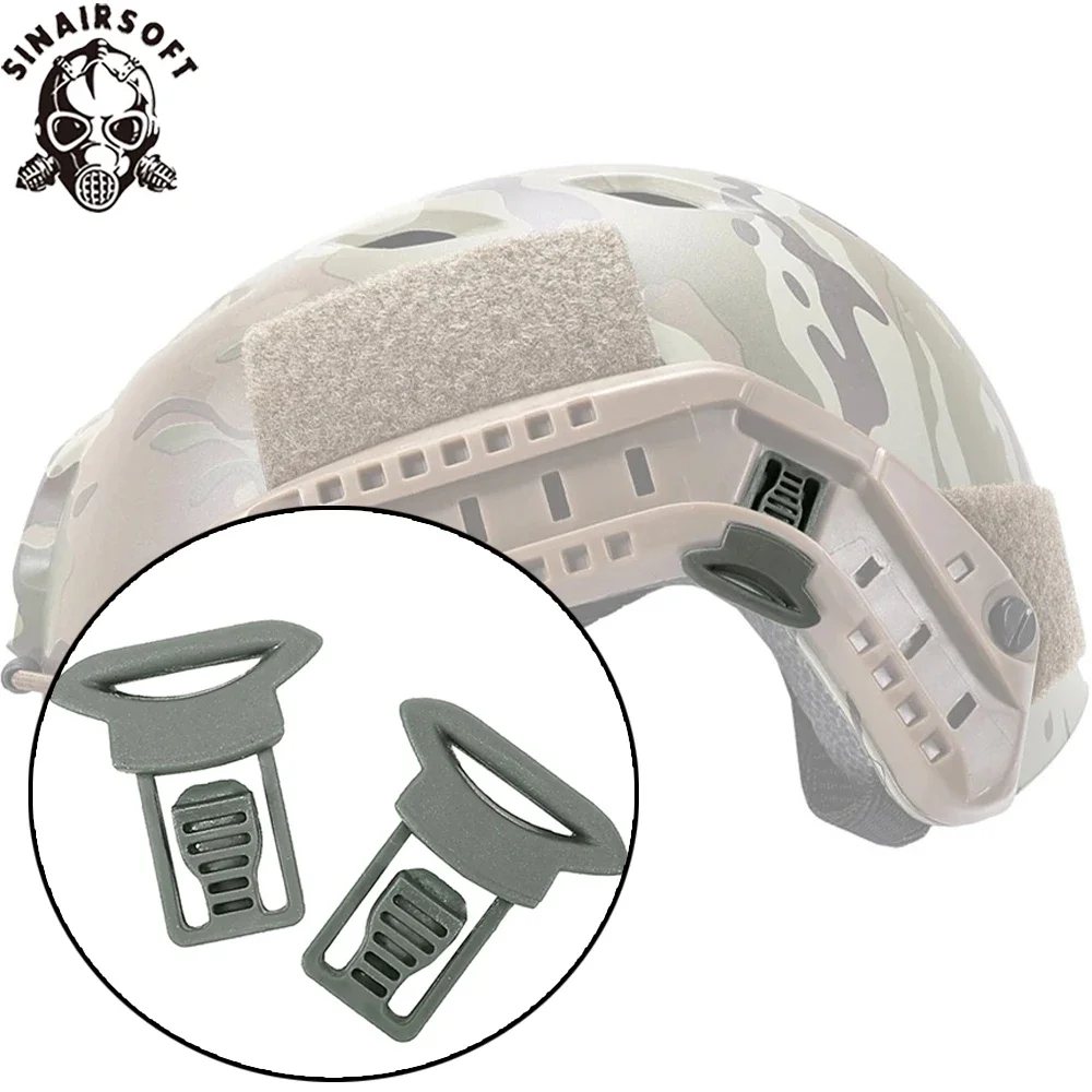 Clip montaje riel lateral casco táctico – Airsoft Paintball - imagen 2