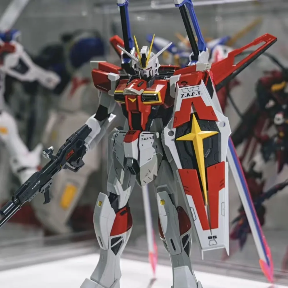 

HG 1/144 Sword Impulse Double Weapons Action Figure Anime Mecha Model Kit Assembly Robot Toy Collectible Display for Kid Gift